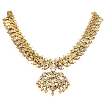 Khanam Polki Diamond and Yellow Gold Necklace